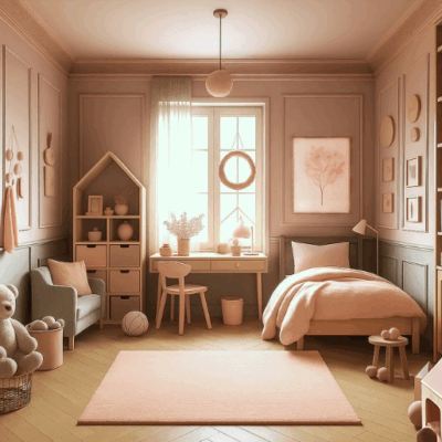 Projekt  pokoju dziecięcego D6