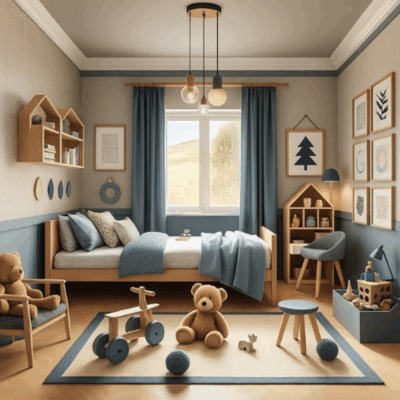 Projekt  pokoju dziecięcego D8