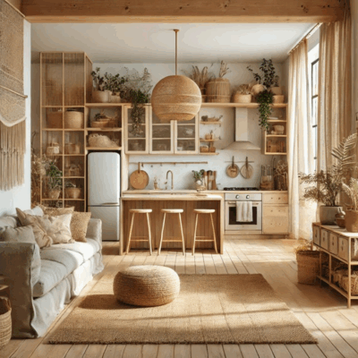 Projekt salonu z kuchnią SK15