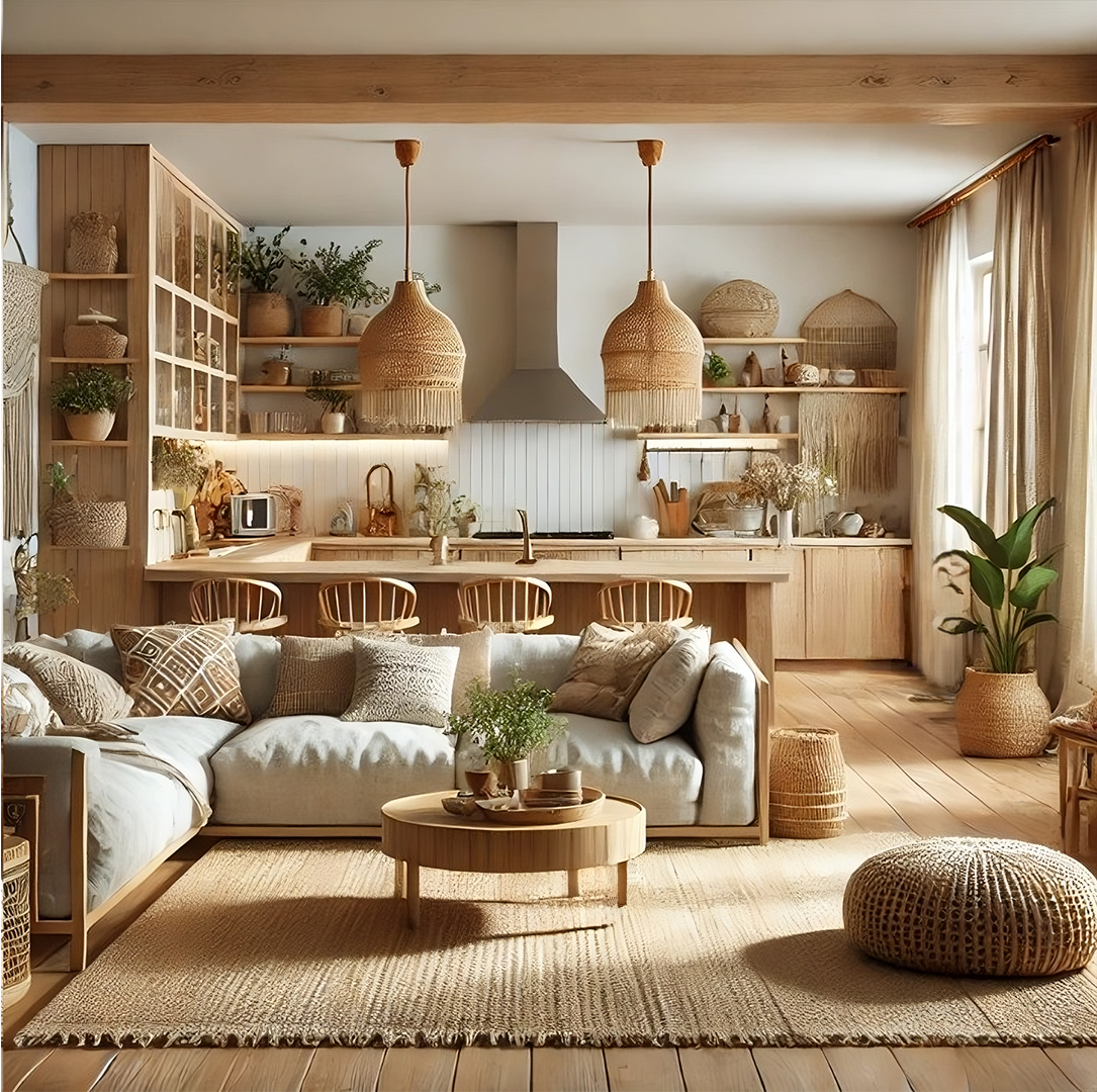 Projekt salonu z kuchnią S20