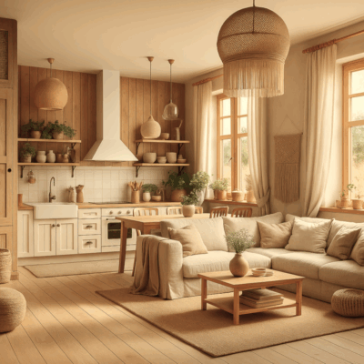 Projekt  salonu z kuchnią SK22