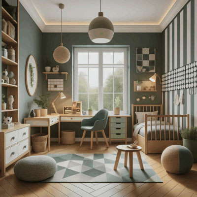 Projekt  pokoju młodzieżowego M7