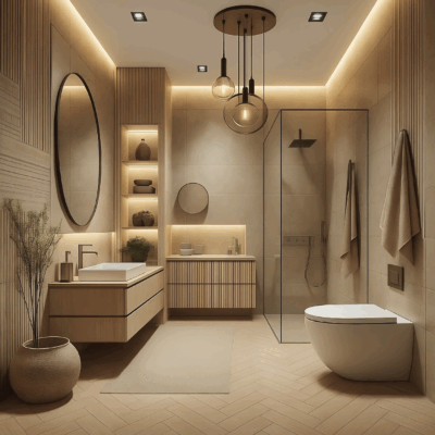 Projekt  łazienki L1