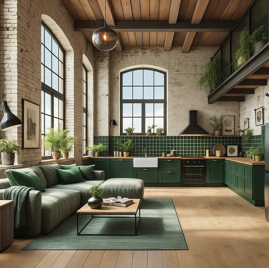 Projekt salonu z kuchnią SK26