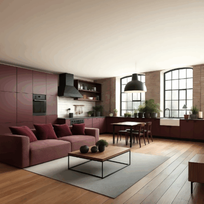 Projekt salonu z kuchnią SK29