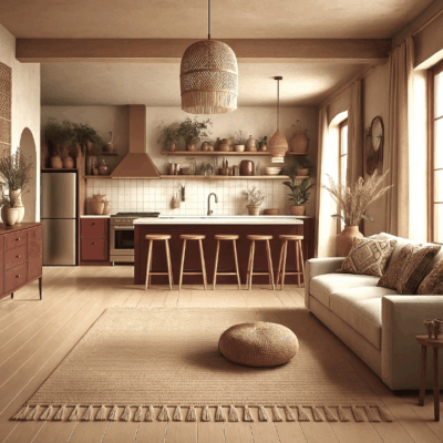 Projekt salonu z kuchnią SK32